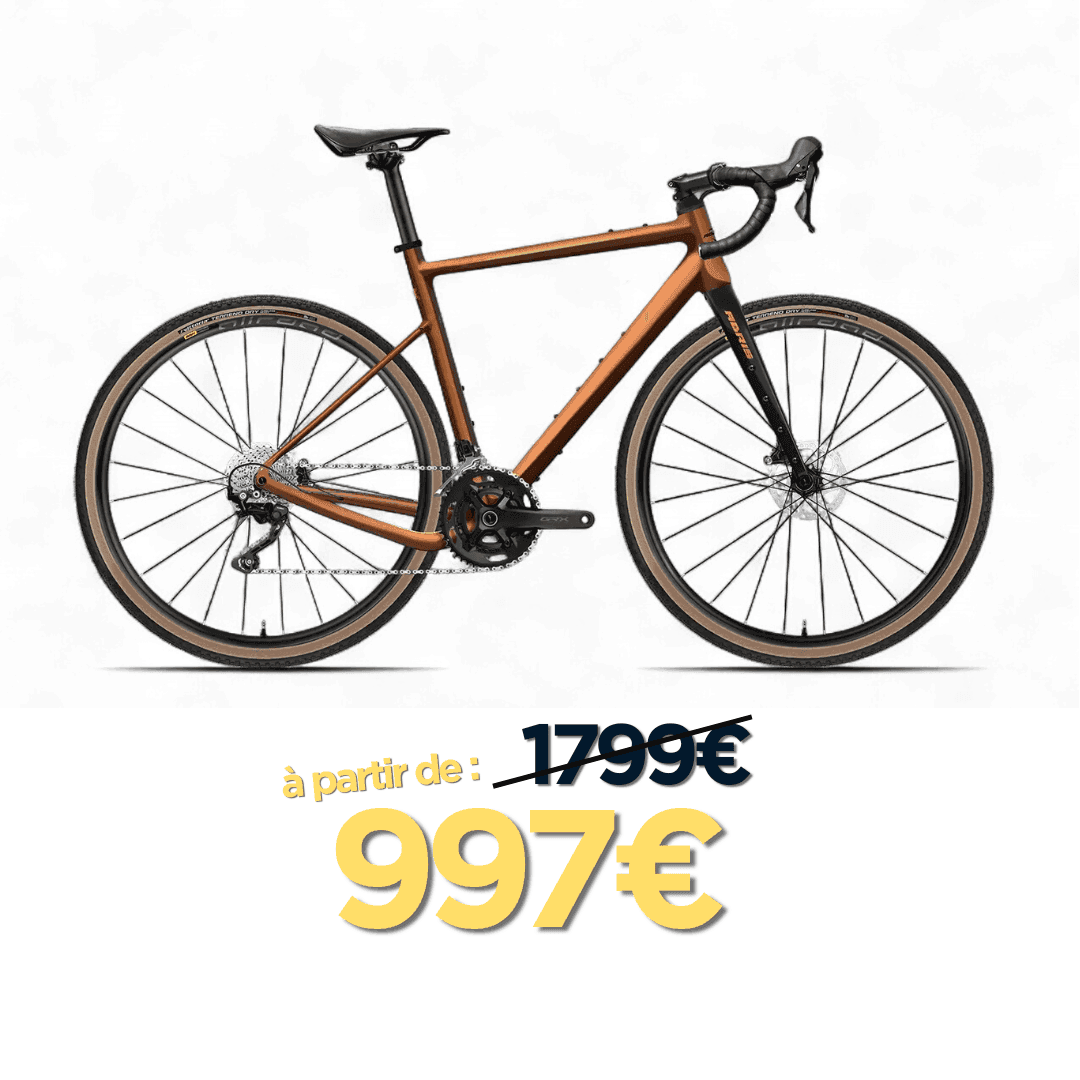 Vélo gravel cuivré Vadrouille, proposé à partir de 997 €